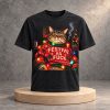 2026 Cat Festive As Fuck Christmas Shirt