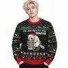 2026 I'm Just Here Fot The Snacks Christmas Ugly Sweater 1