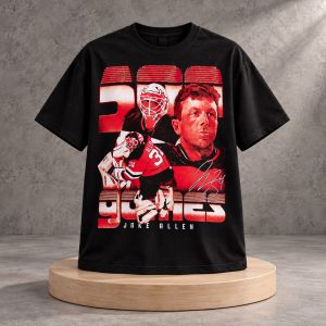 Jesper Bratt 500 Games Jake Allen Shirt