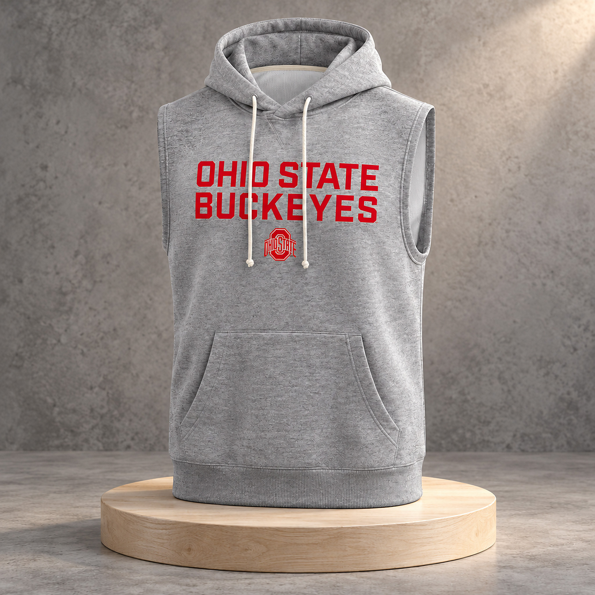 Denzel Ward Ohio State Buckeyes Standard Sleeveless Hoodie 1 Denzel Ward Ohio State Buckeyes Standard Sleeveless Hoodie