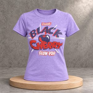 Selita Ebanks Charms Black Cherry Blow Pop Shirt