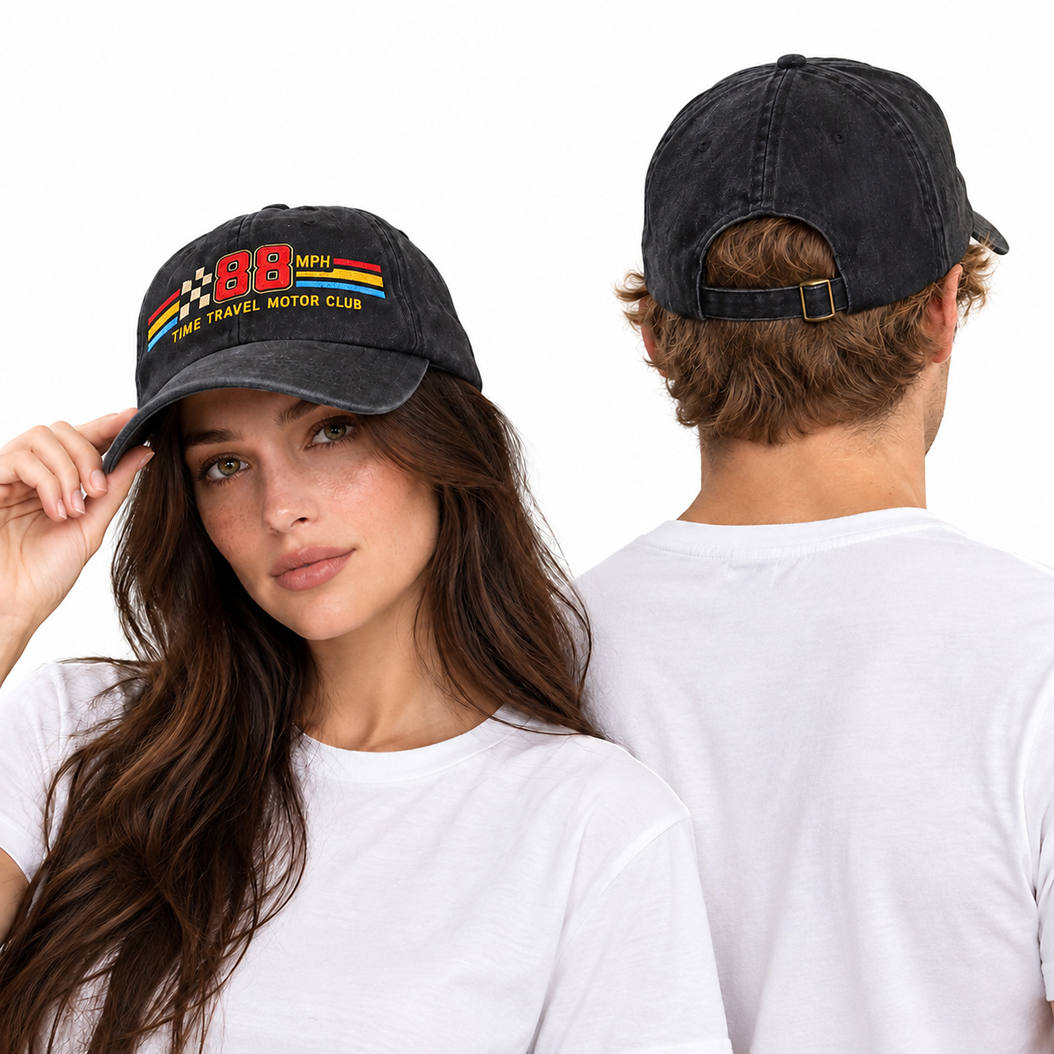 Michael J Fox 88 Mph Time Travel Motor Club Hat 2 Michael J Fox 88 Mph Time Travel Motor Club Hat 1