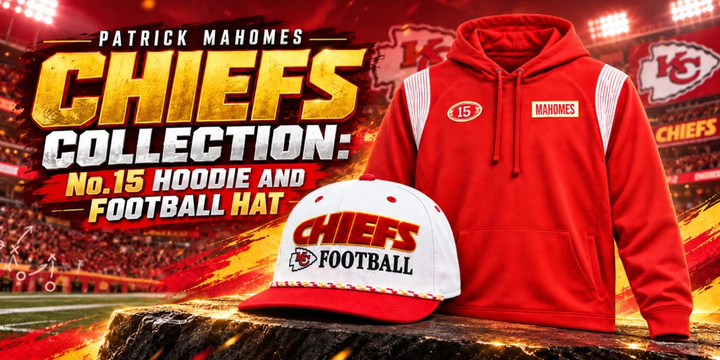 Patrick Mahomes Chiefs Collection No 15 Hoodie and Football Hat