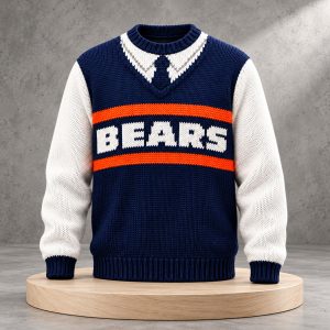 2026 Mike Ditka Bears Costume Christmas Ugly Sweater