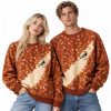 Rustic Brown Fall Landscape Knit Sweater 1