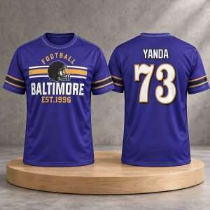 Coach Jon Gruden Football Baltimore Est 1996 Yanda 73 Jersey